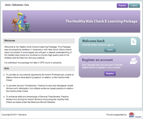 Healthy Kids Check Site
